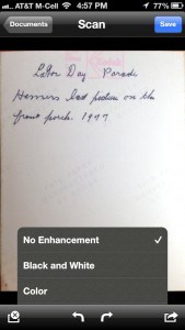 Genius Scan choose enhancements