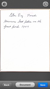 Uncorrected image in Scanner Pro