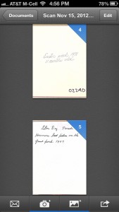 Multi-page view in Scanner Pro