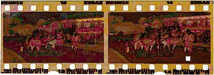 Kodak BW400CN Chromogenic Film Strip