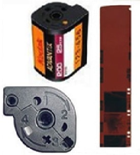 Sample Kodak APS Film Cartridge and Negatives